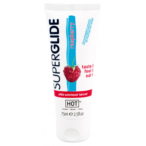 Їстівний лубрикант на водній основі Superglide Raspberry 75 мл