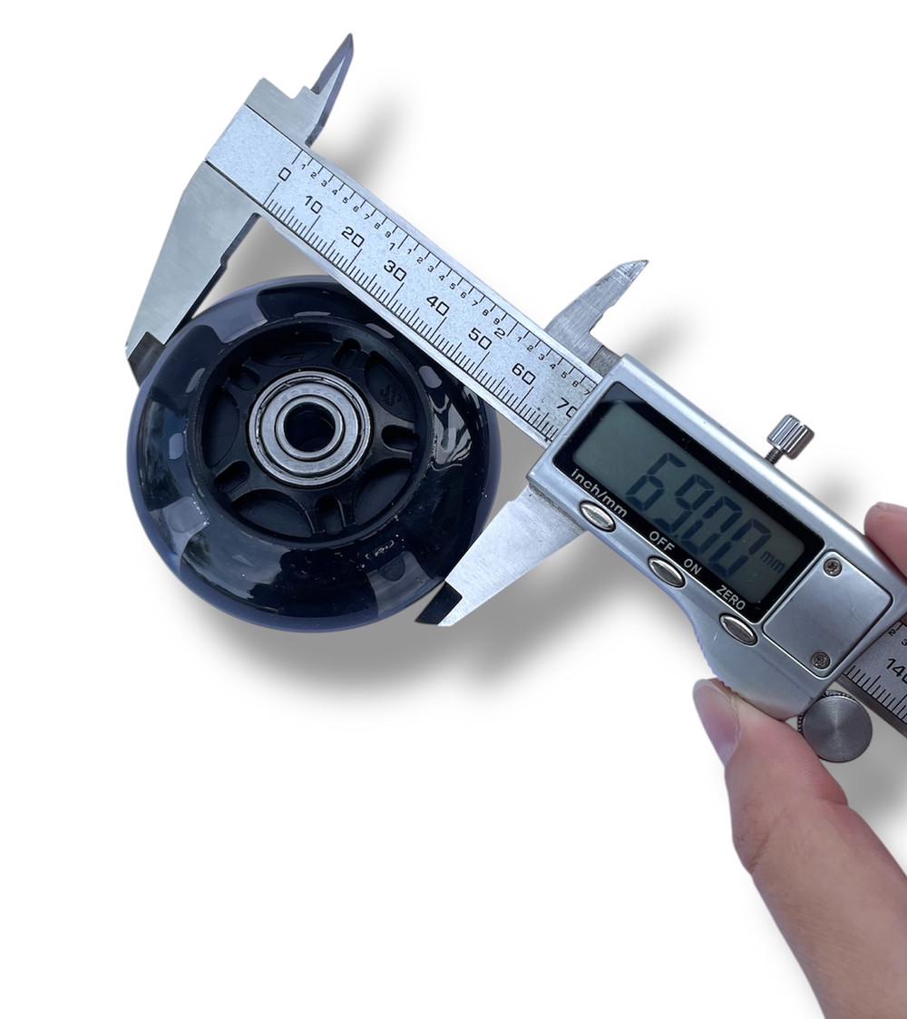 Колесо для самоката/роликів підшипники ABES-7 зі світлом 69 мм Чорний - фото 5