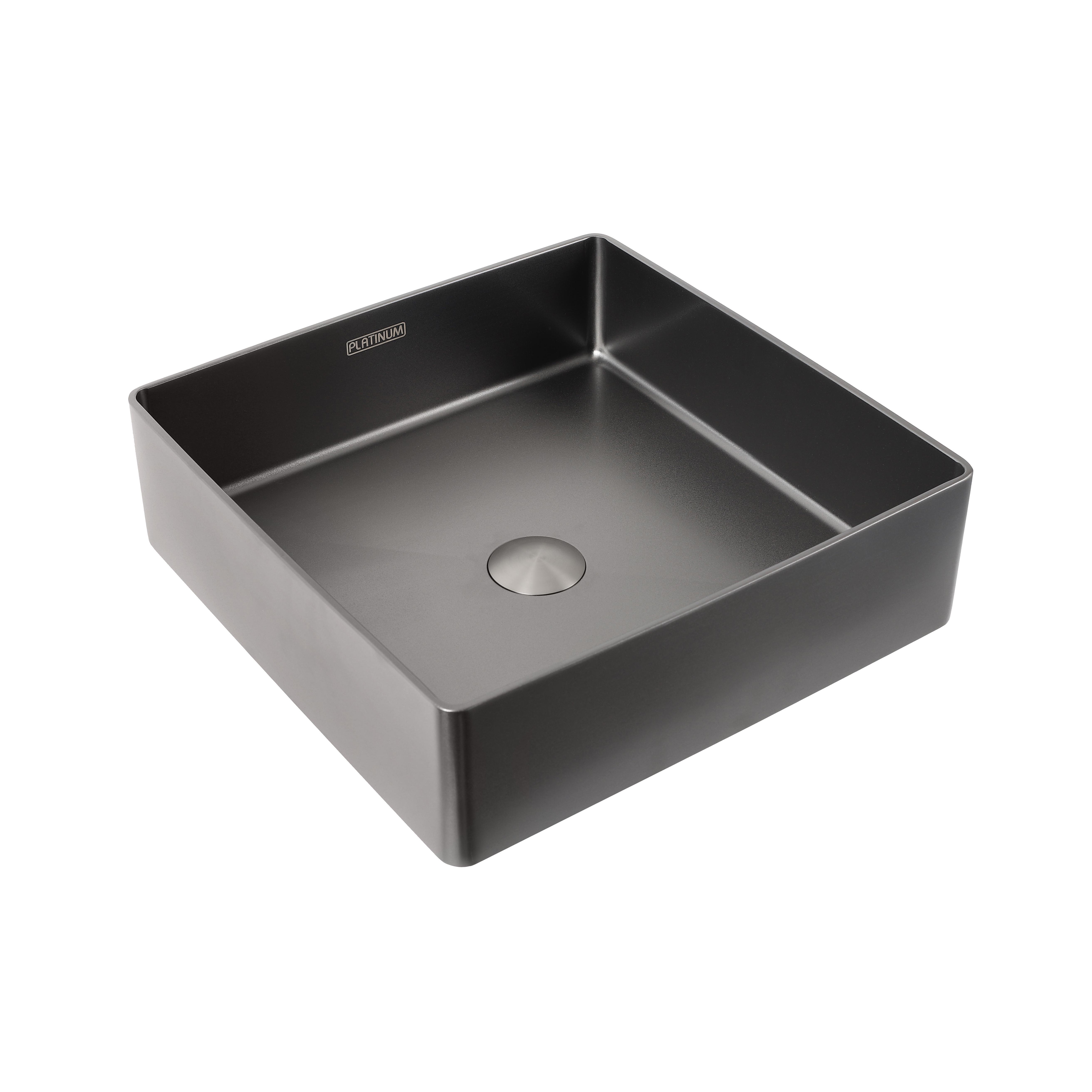 Кухонный умывальник Platinum PVD 400x400 мм Черный