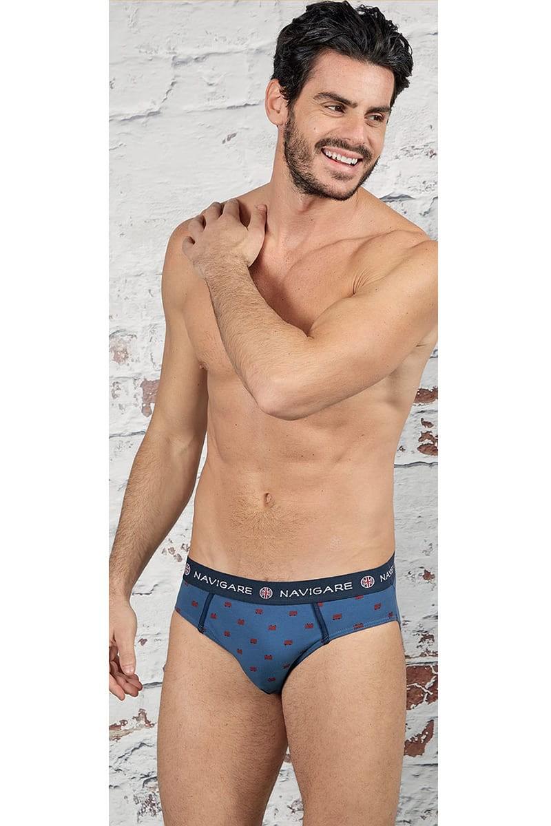 Трусы слип Navigare р. 48/M Джинсовый (57203)