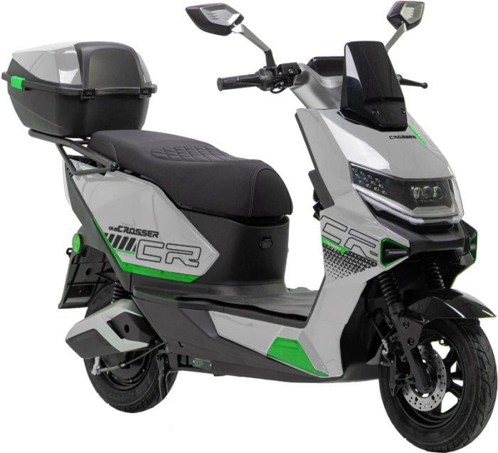 Электроскутер двухместный Crosser CR20 NEW 1200W 72V/20Ah Серый