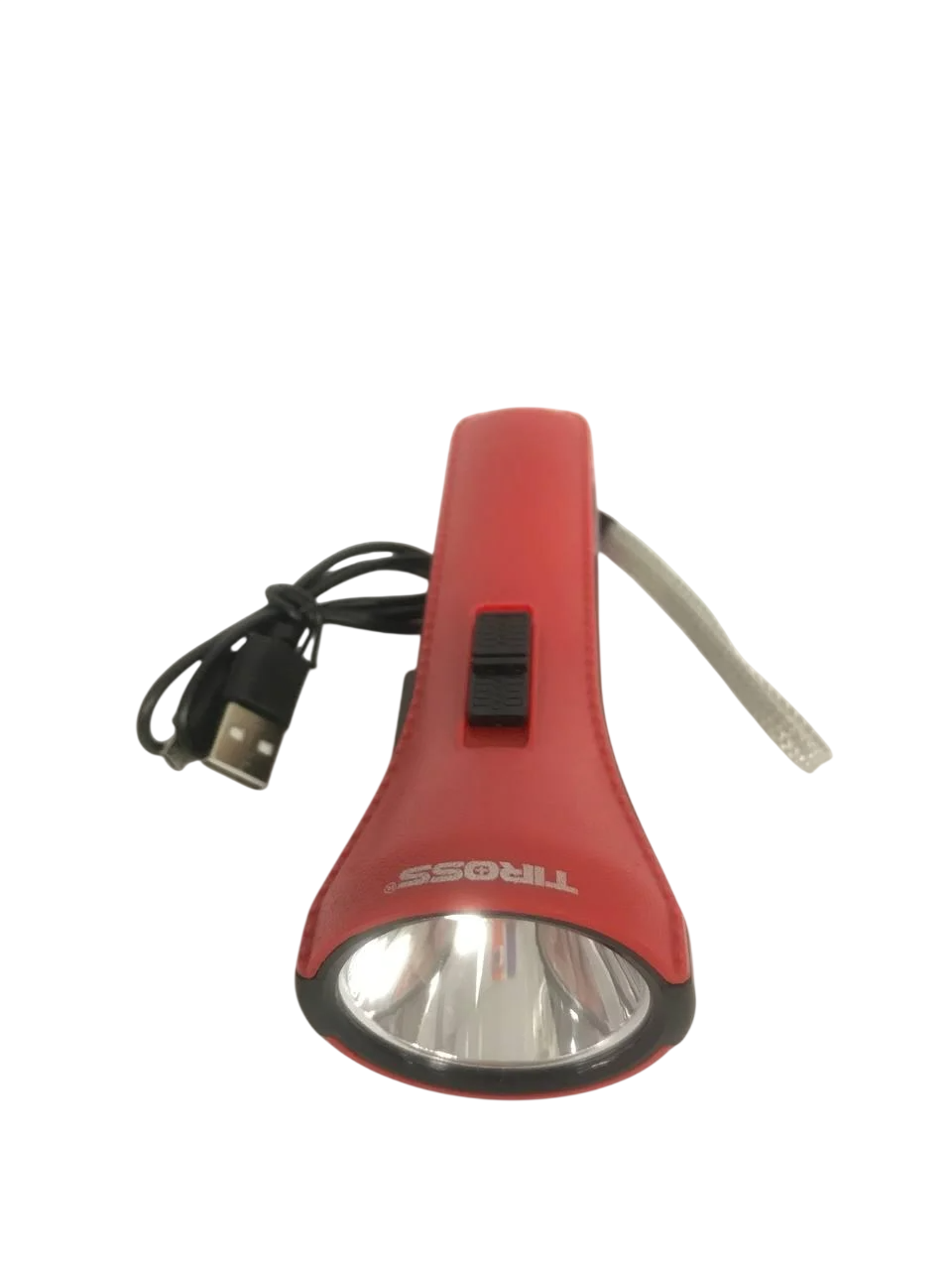 Фонарик светодиодный портативный Tiross TS-1851 micro usb charge Red (10301728)