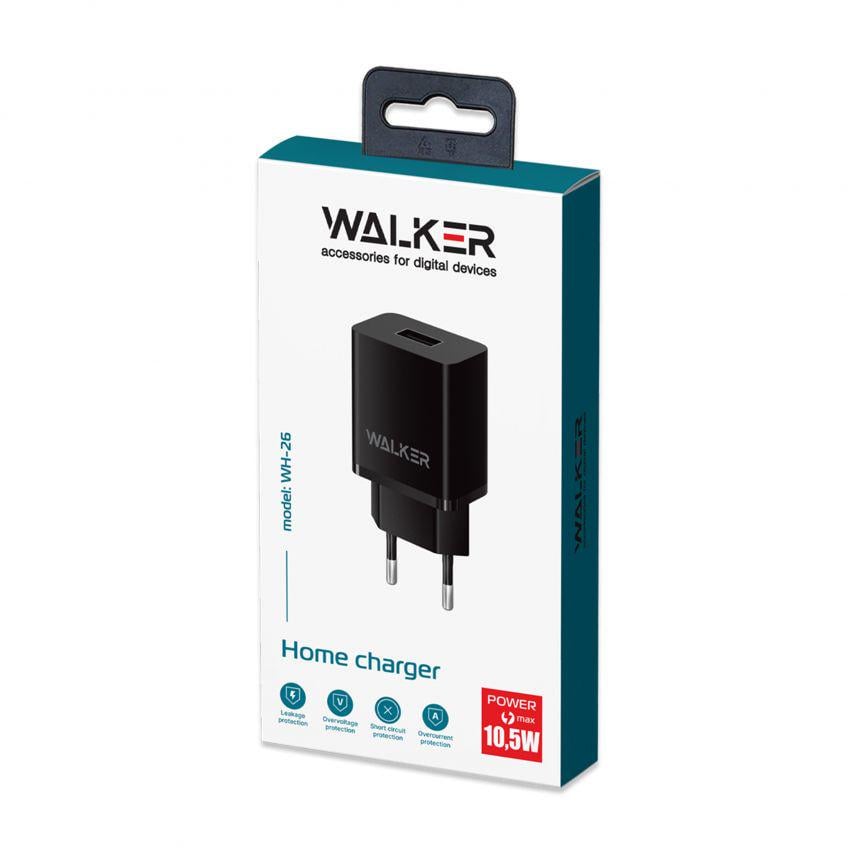 Сетевое зарядное устройство для Walker WH-26 1USB/2.1A Black - фото 7 Сетевое зарядное устройство для Walker WH-26 1USB/2.1A Black - фото 7