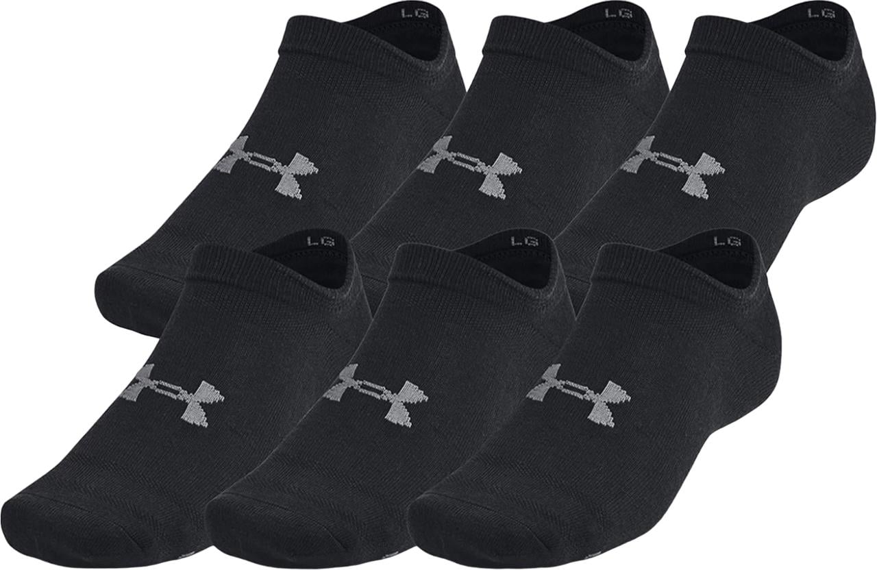 Носки Under Armour ESSENTIAL NO SHOW 6PK 6 пар L Черный (1382611-001)