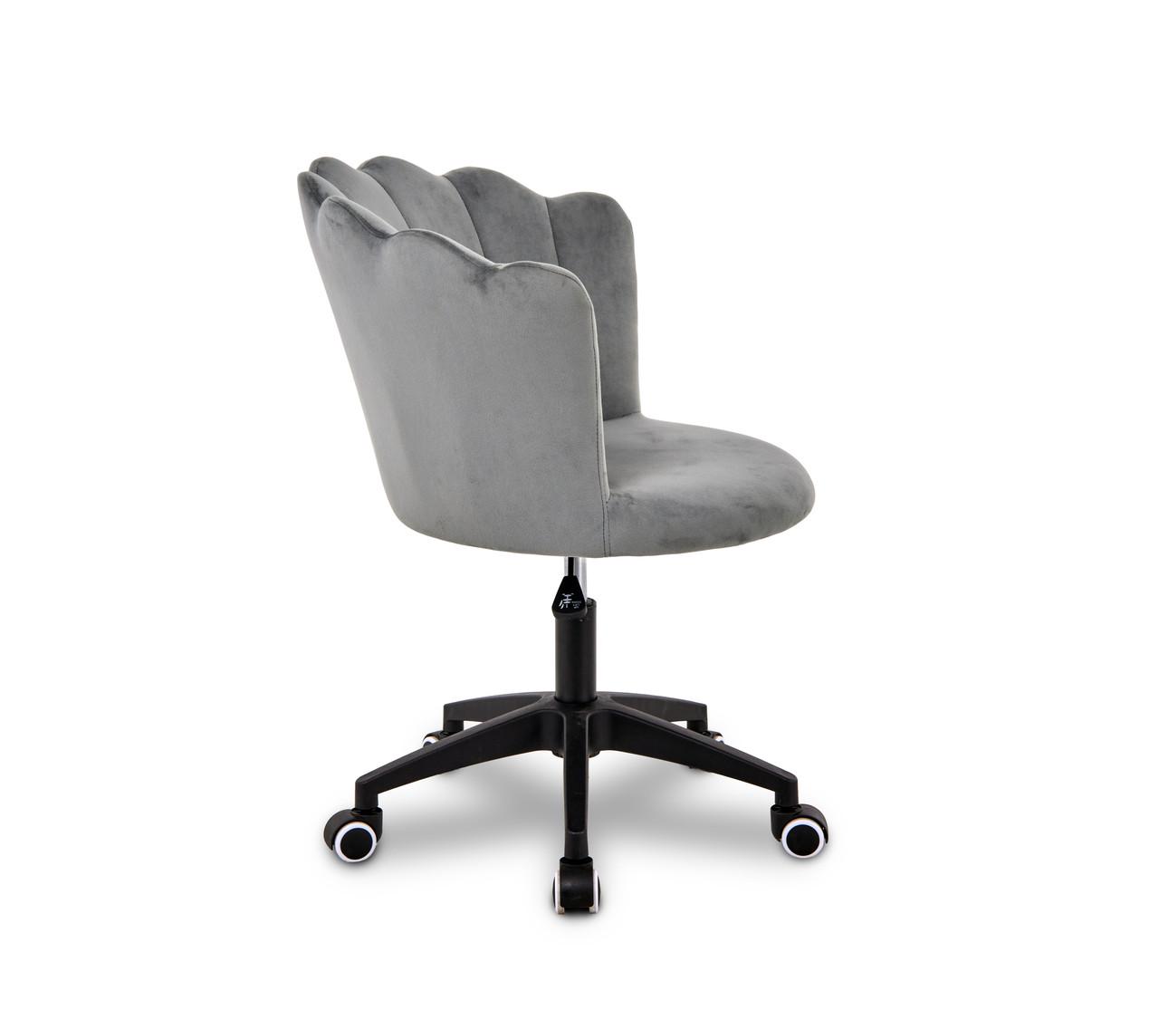 Крісло обертове Flowers гламурне вельвет Сірий (2604346445) - фото 3 Крісло обертове Flowers гламурне вельвет Сірий (2604346445) - фото 3