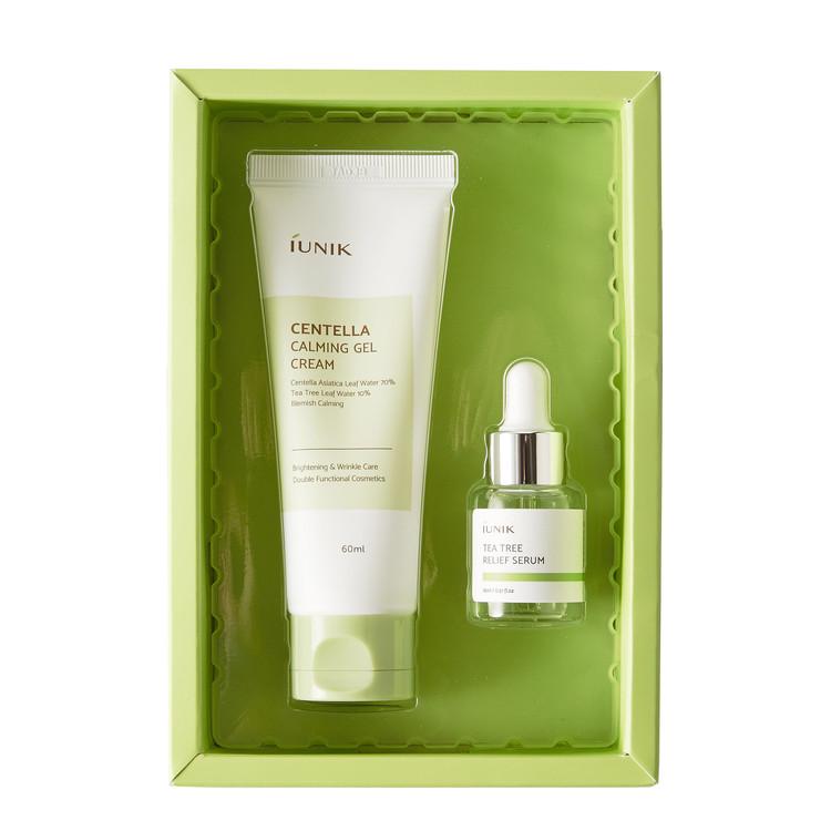 Крем успокаивающий IUNIK Centella Edition SkinCare Set + мини-сыворотка (1734984591)