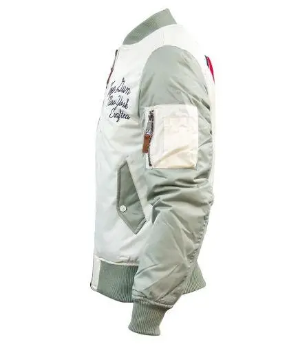 Бомбер Top Gun Stadium Varsity Jacket L Cream (TGJ1636CL) - фото 3