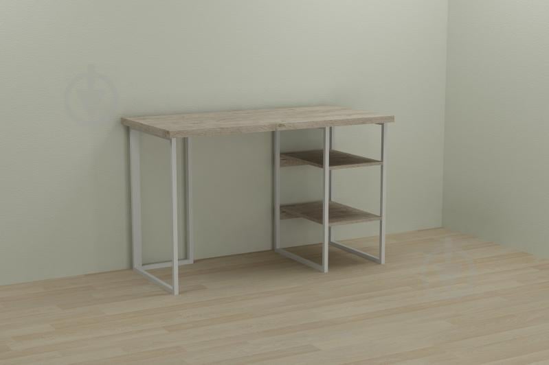 Компьютерный стол Ferrum-decor Кевин 75x100x60 белый ДСП Дуб Шервуд 32мм