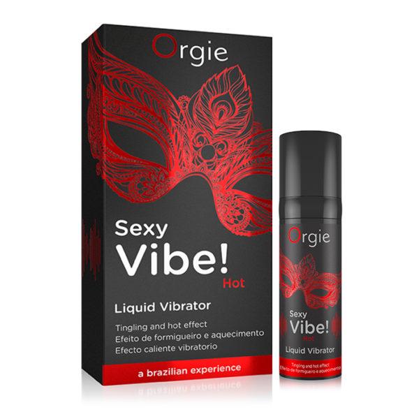 Гель с эффектом вибрации SEXY VIBE Red средней интенсивности 15 мл