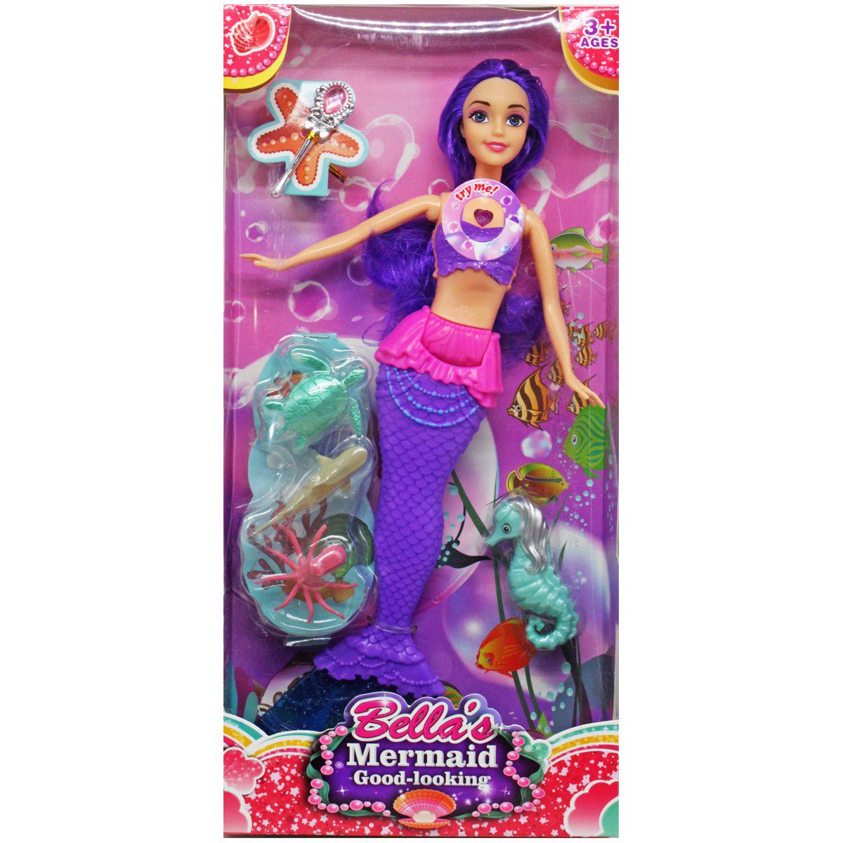 Кукла с аксессуарами Русалка Фиолетовый (229978) Кукла с аксессуарами Русалка Фиолетовый (229978)