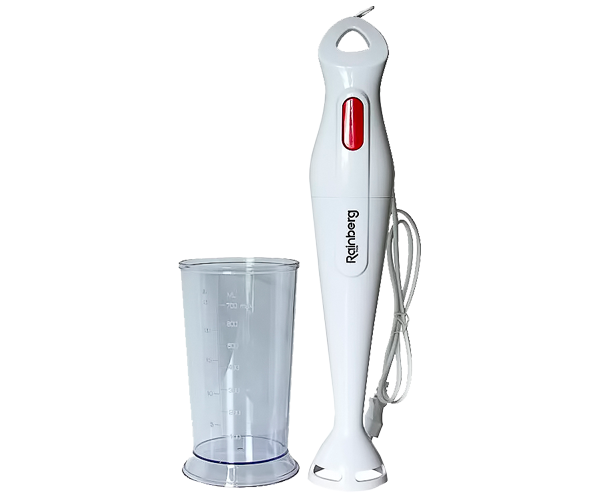 Блендер занурювальний Rainberg RB-622 ручний з чашею 700 мл 300 Вт Білий (182172978_4552)