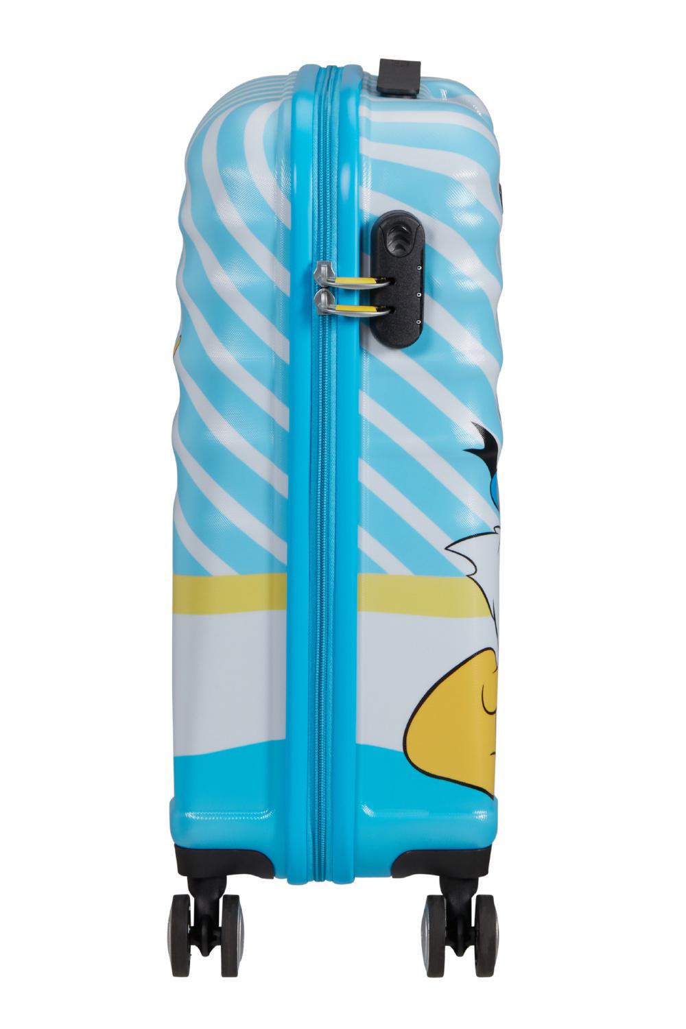 Чемодан American Tourister Wavebreaker Disney - Kiss 55х40х20 см Голубой (31C/21001) - фото 5