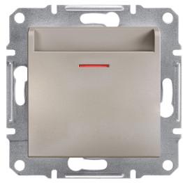 Выключатель карточный Schneider Electric Asfora механический ABS Бронзовый (EPH6200169) Выключатель карточный Schneider Electric Asfora механический ABS Бронзовый (EPH6200169)