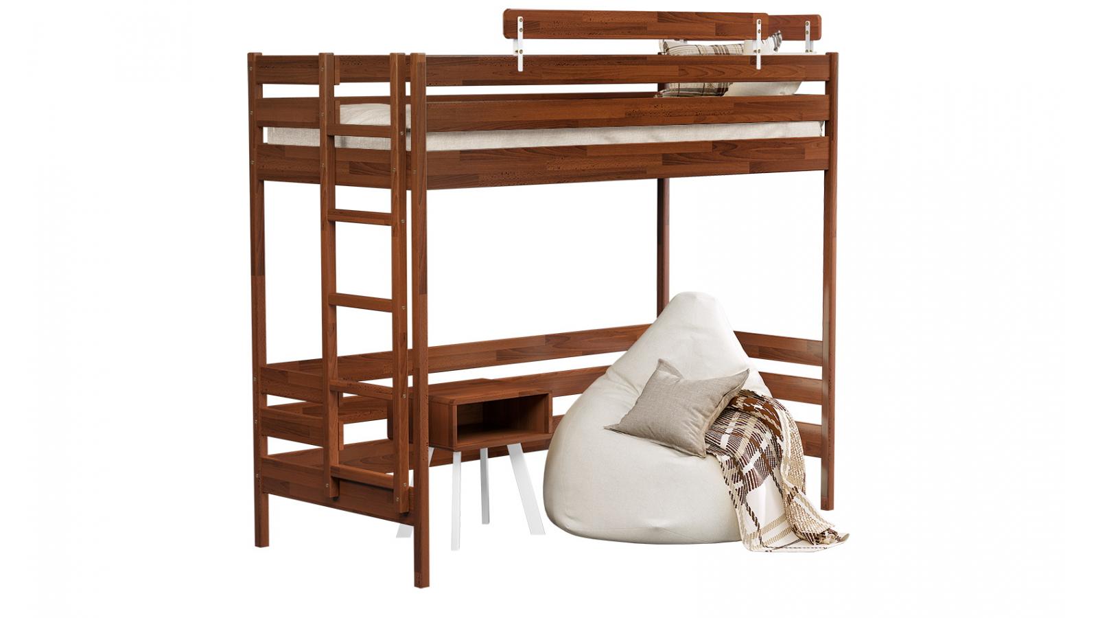 Кровать-чердак Лаос 90х200 см Ольха