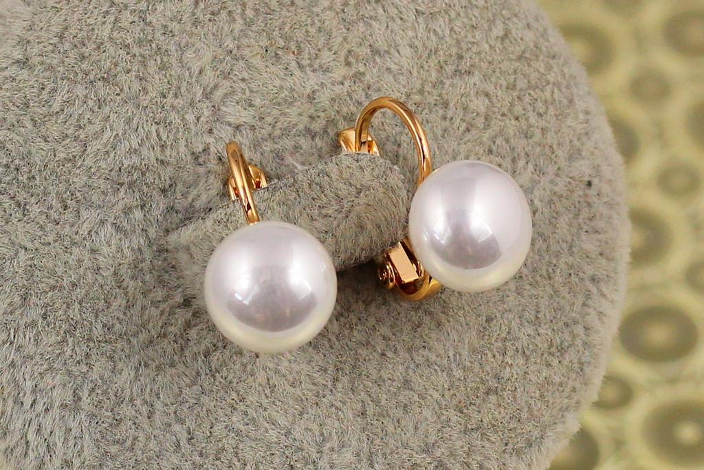 Серьги Xuping Jewelry жемчужина с французской застежкой 1,6 см Золотистый (2574110144)