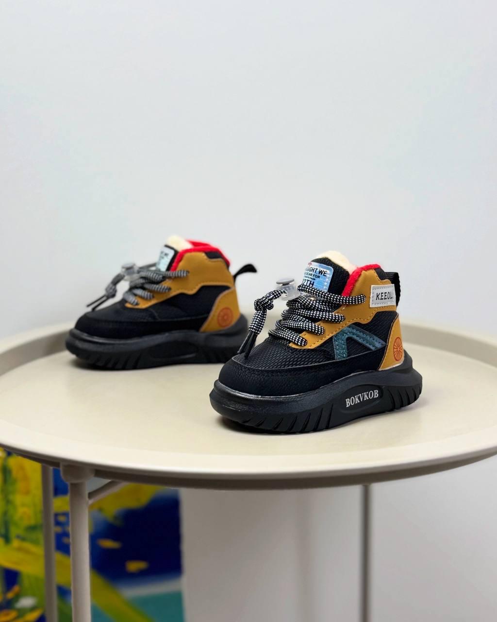 Ботинки детские осенние 1459 р. 25 Черный (23603816) - фото 8