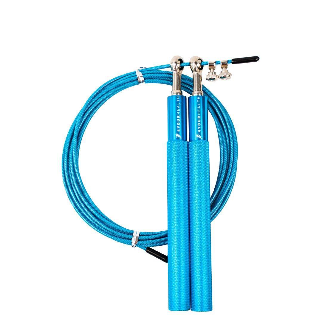 Скакалка скоростная 4yourhealth Jump Rope Premium металлическая на подшипниках 0200 3 м Голубой (A-012537)
