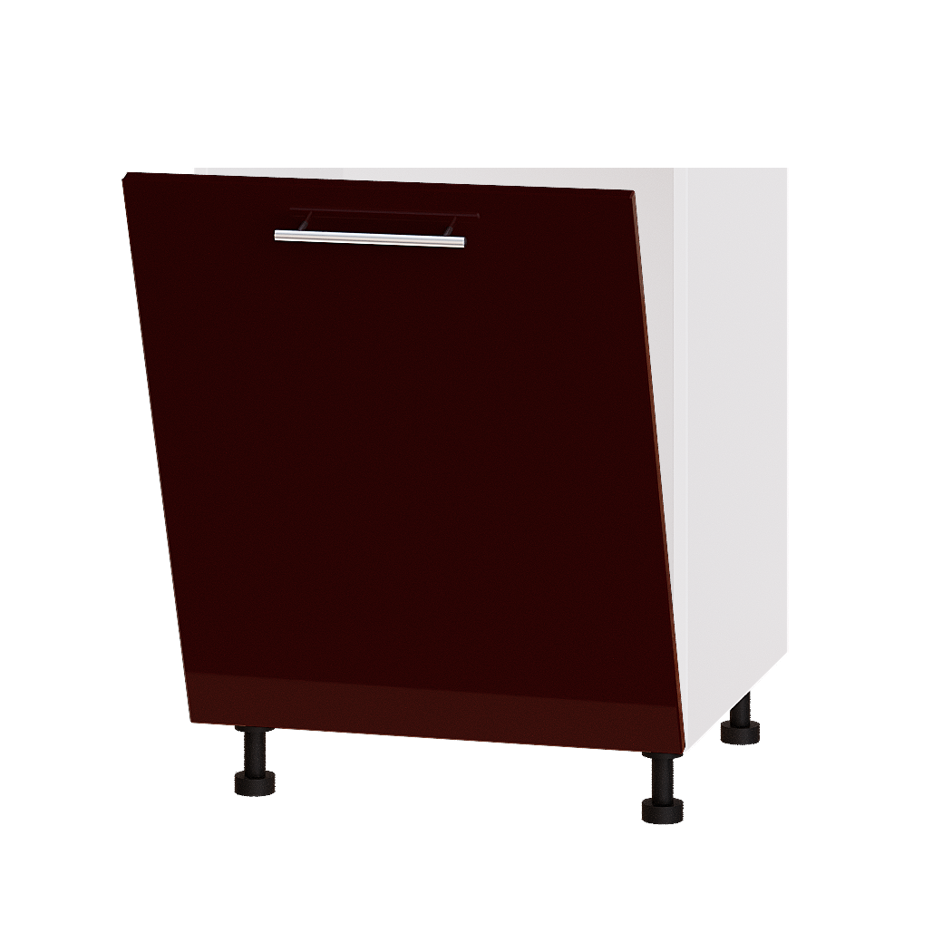 Фасад для посудомоечной машины Модерн ПМ-600 60х1.6х71 см Бордо глянец (03409)