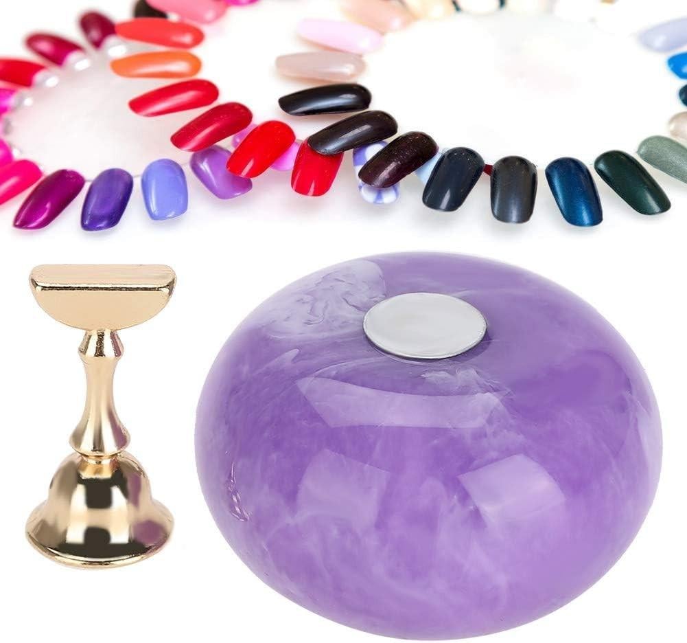 Стенд магнітний OITTO для навчання та демонстрації нейл-арту з 5 насадками Фіолетовий (13709824) - фото 4