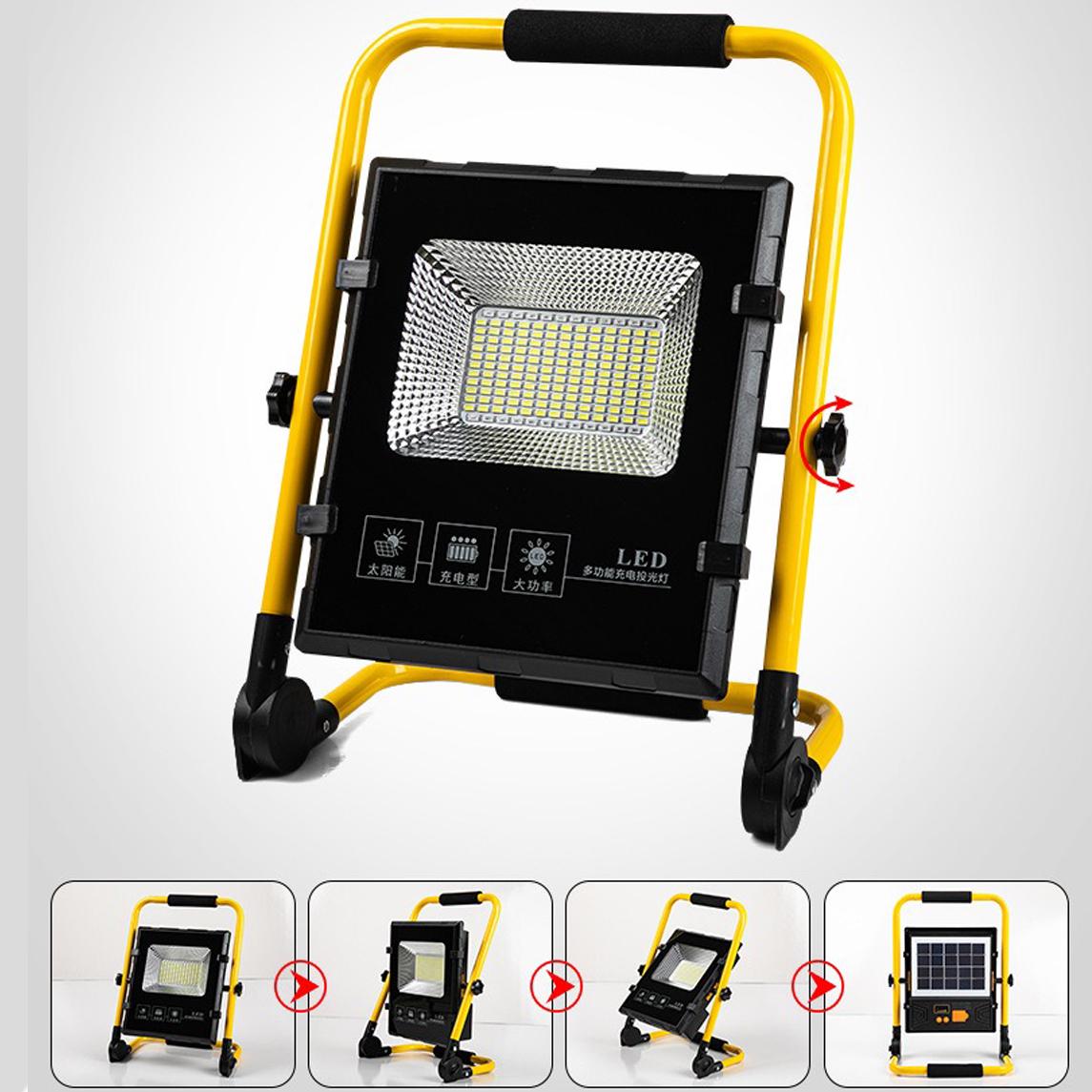 Прожектор светодиодный на солнечной батарее 150 W 11000 mAh на 3 режима (8ed5db9e) - фото 5