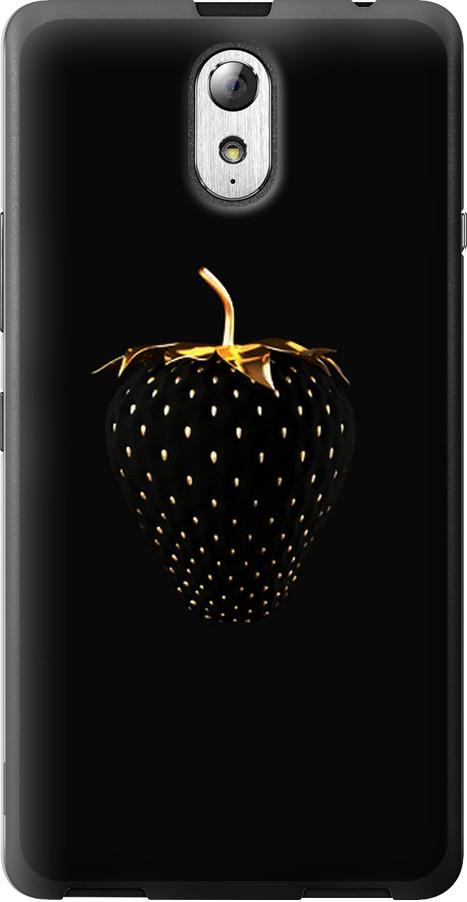 Чехол на Lenovo Vibe P1m Черная клубника (3585u-154-42517)