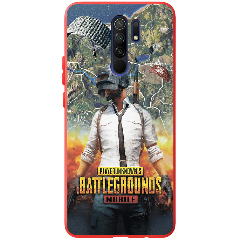 Чехол BoxFace Xiaomi Redmi 9 PUBG Mobile Красный силикон (40233-up2309-41139)