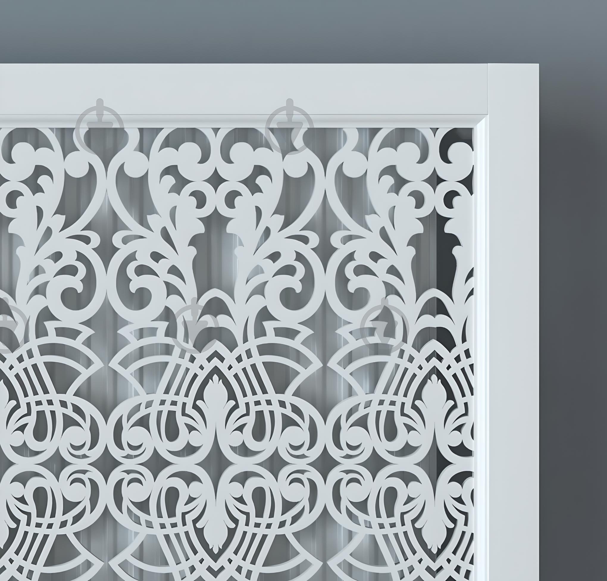 Экран-решетка декоративная на батарею отопления R88-F80 Белый (26520766) - фото 3 Экран-решетка декоративная на батарею отопления R88-F80 Белый (26520766) - фото 3