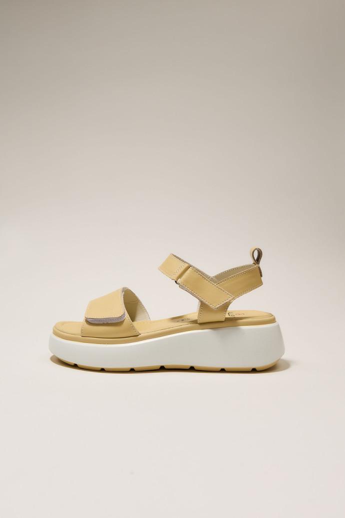 Босоножки женские ALLSY кожаные р. 39 Желтый (195208)