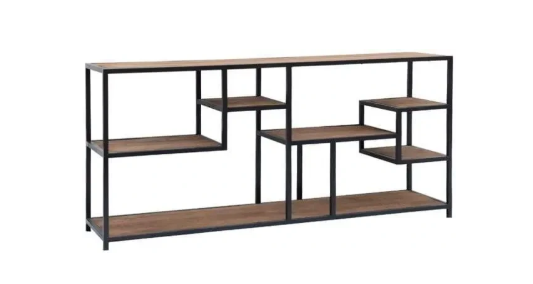 Стелаж Loft FS924 широкий геометричний з 4 відкритими секціями (3075772735)
