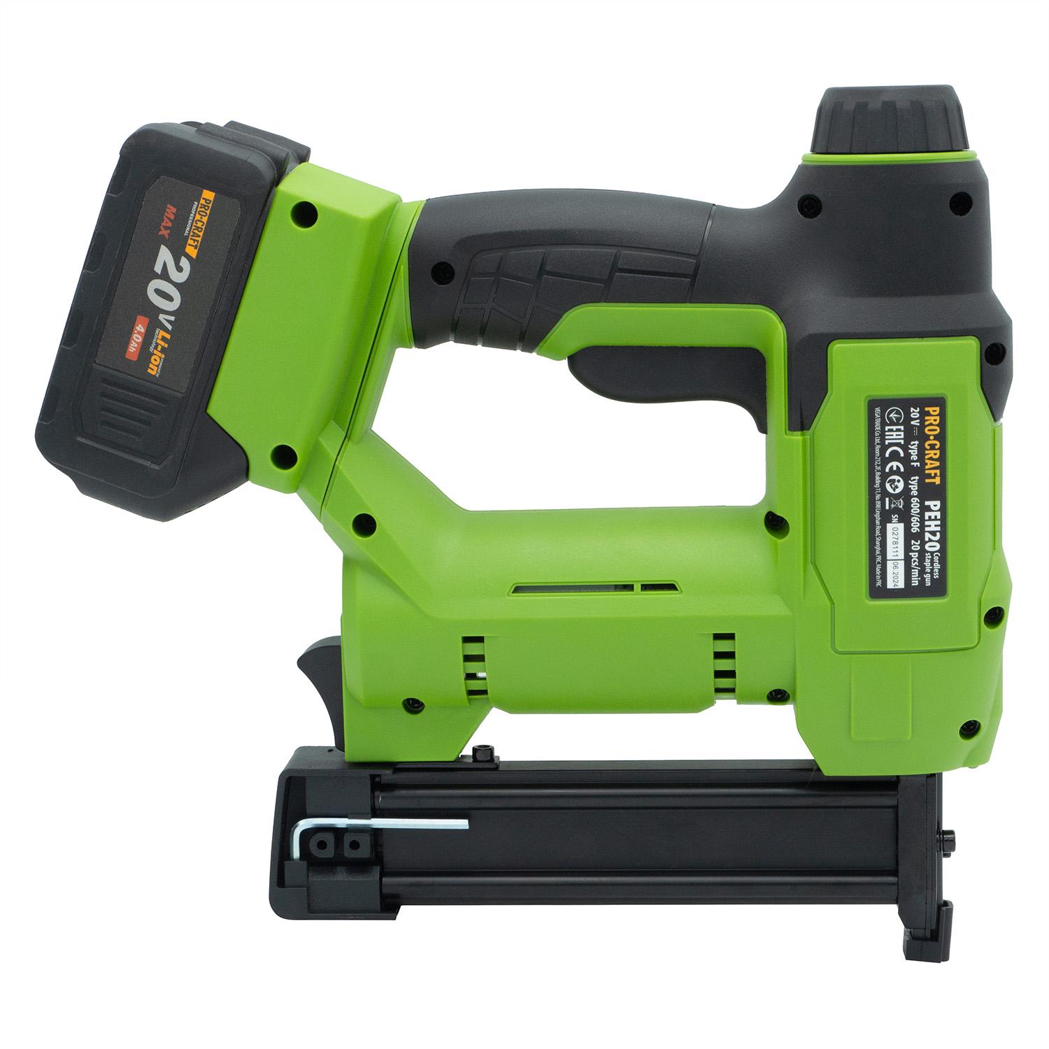 Степлер аккумуляторный Procraft PEH20 Без АКБ и ЗУ (030235) - фото 5 Степлер аккумуляторный Procraft PEH20 Без АКБ и ЗУ (030235) - фото 5