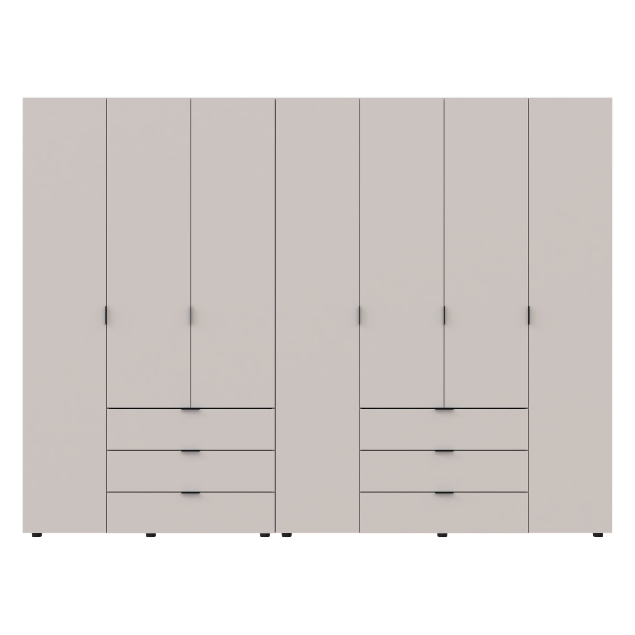 Шкаф для одежды Doros Гелар 2 шт. 271,2х49,5х203,4 см Кашемир - фото 3