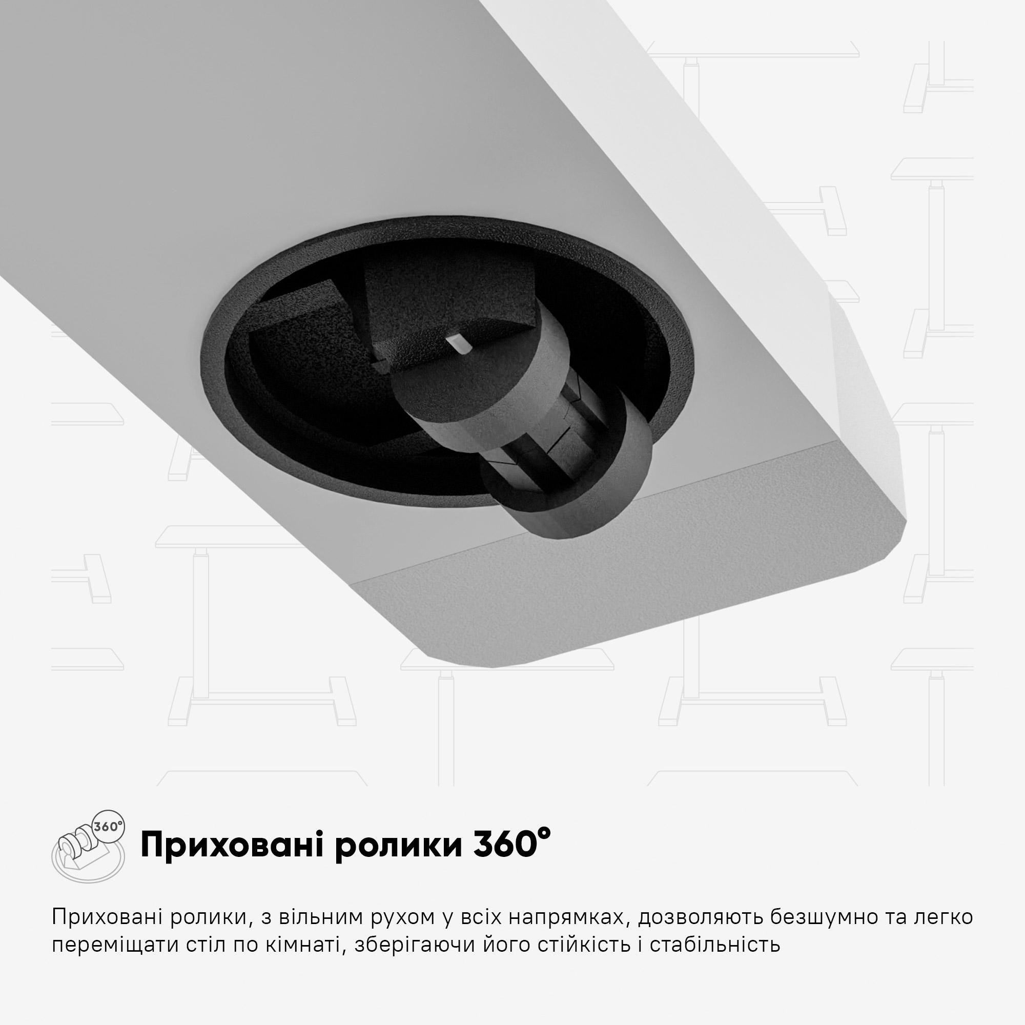 Столик мобільний приставний Hommex Mobidesk USB з регулюванням висоти Maple - фото 9