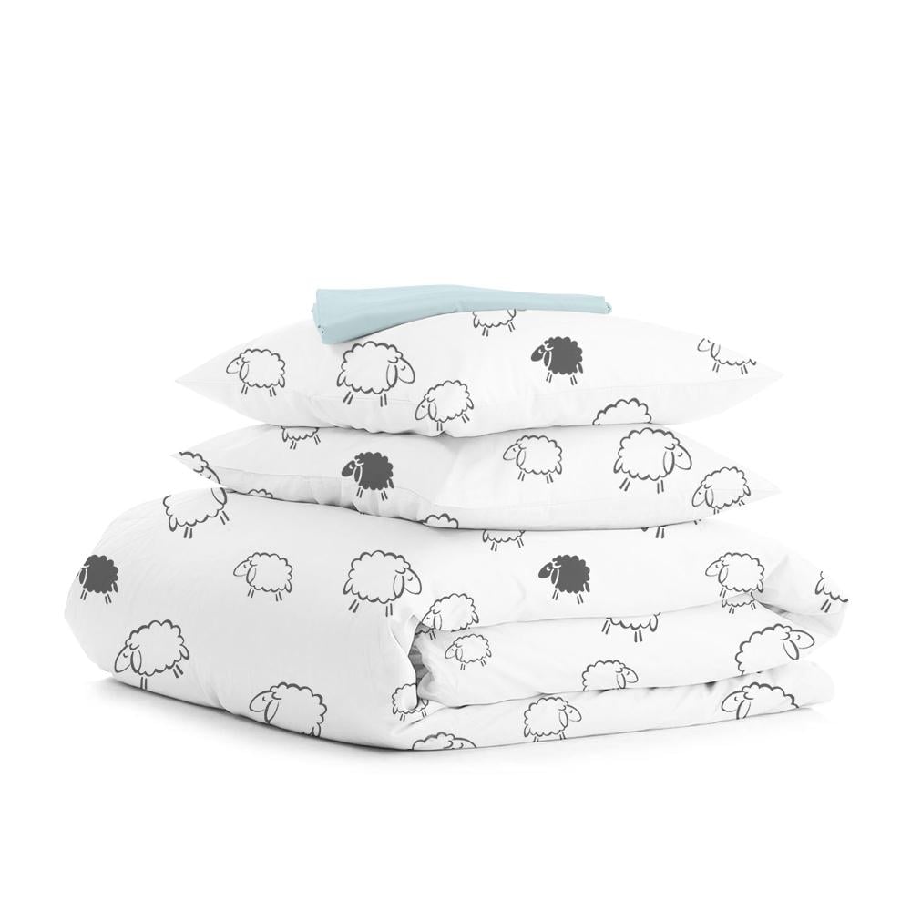 Комплект белья Cosas Sheep dark grey постельного двуспального 180х220 см (4822052091975)