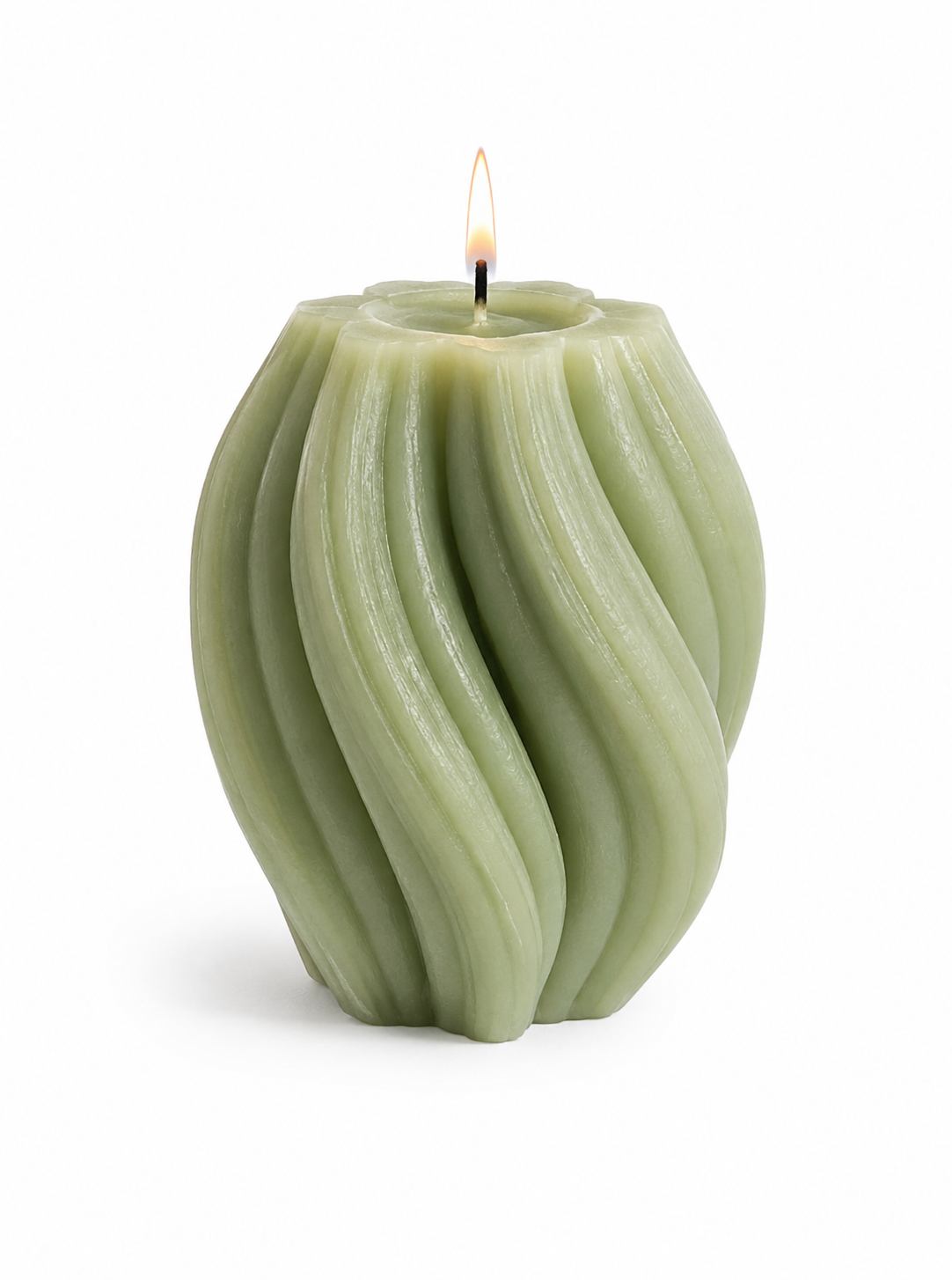 Аромасвеча M&D Candle Craft Снежинка из натурального соевого воска аромат лесной (00008)