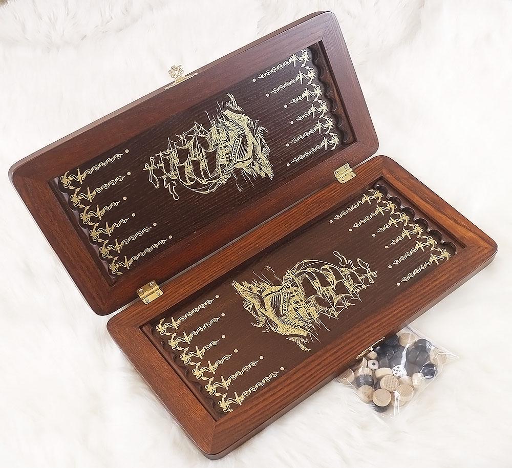 Нарды малые "Фрегат" Гранд Презент 31140-82