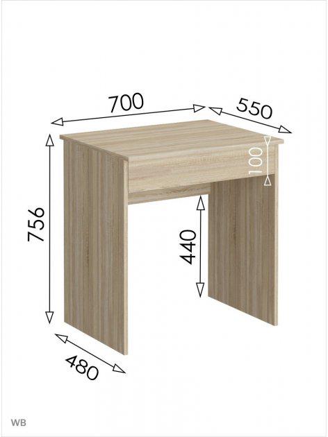 Стіл комп'ютерний Furnigrade КС4 75,6х70х55 Сонома - фото 2