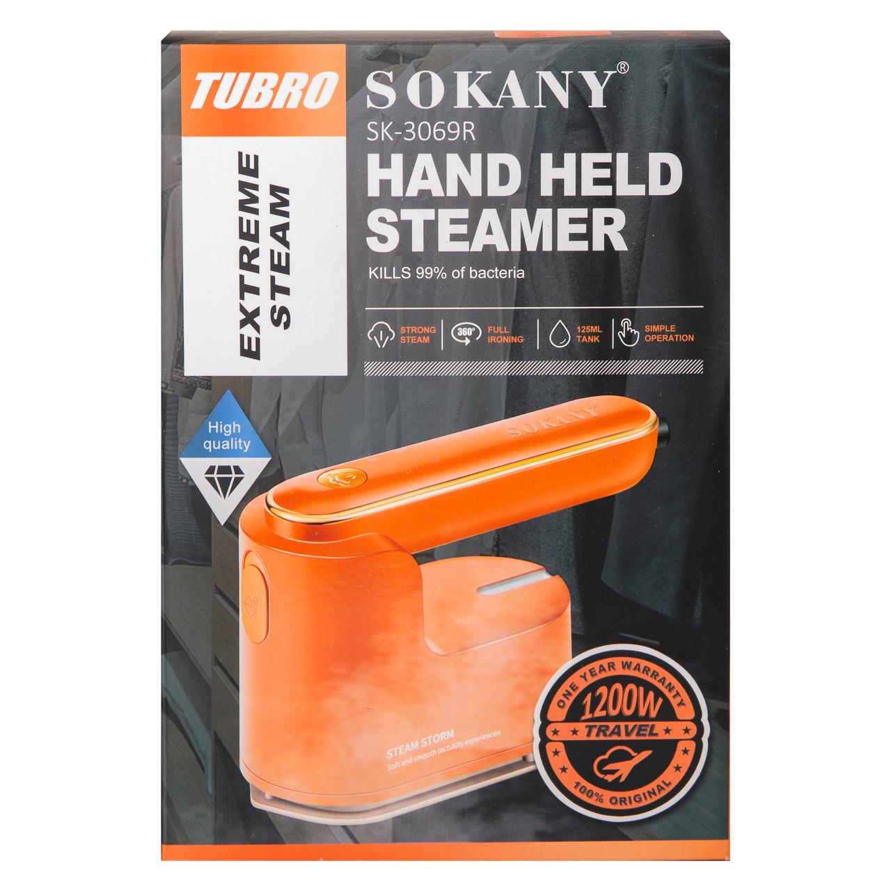 Праска дорожня Sokany SK-3069W з функцією відпарювання Помаранчевий (27970028) - фото 10 Праска дорожня Sokany SK-3069W з функцією відпарювання Помаранчевий (27970028) - фото 10