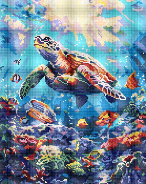 Алмазна мозаїка Ideyka Морський спокій 40x50 см (Id-AMO8099)