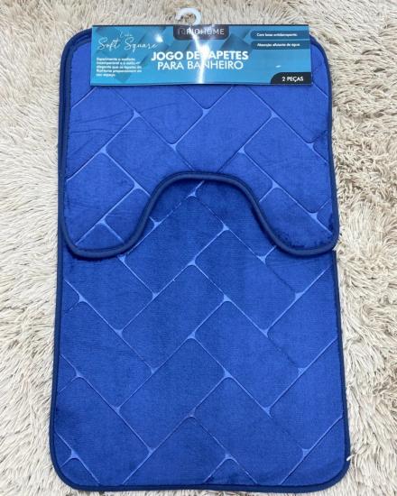 Набір килимків у ванну кімнату Luxury 2 шт. Blue (128609) - фото 2