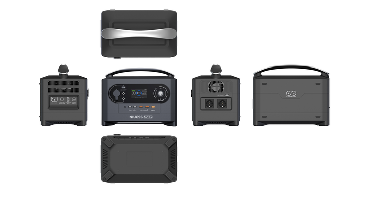 Зарядна станція Niuess Pro 700 Вт 512 Вт/ч/200000 мАч чиста синусоїда швидка зарядка AC DC USB (2653) - фото 4