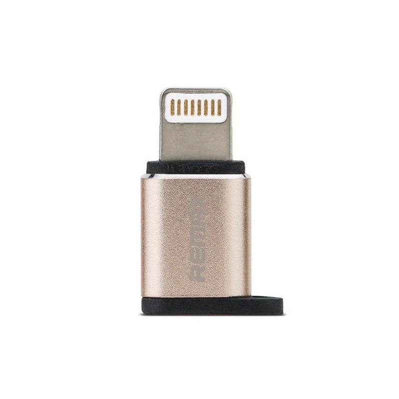 Перехідник Remax RA-USB2 MicroUSB на Lightning Gold