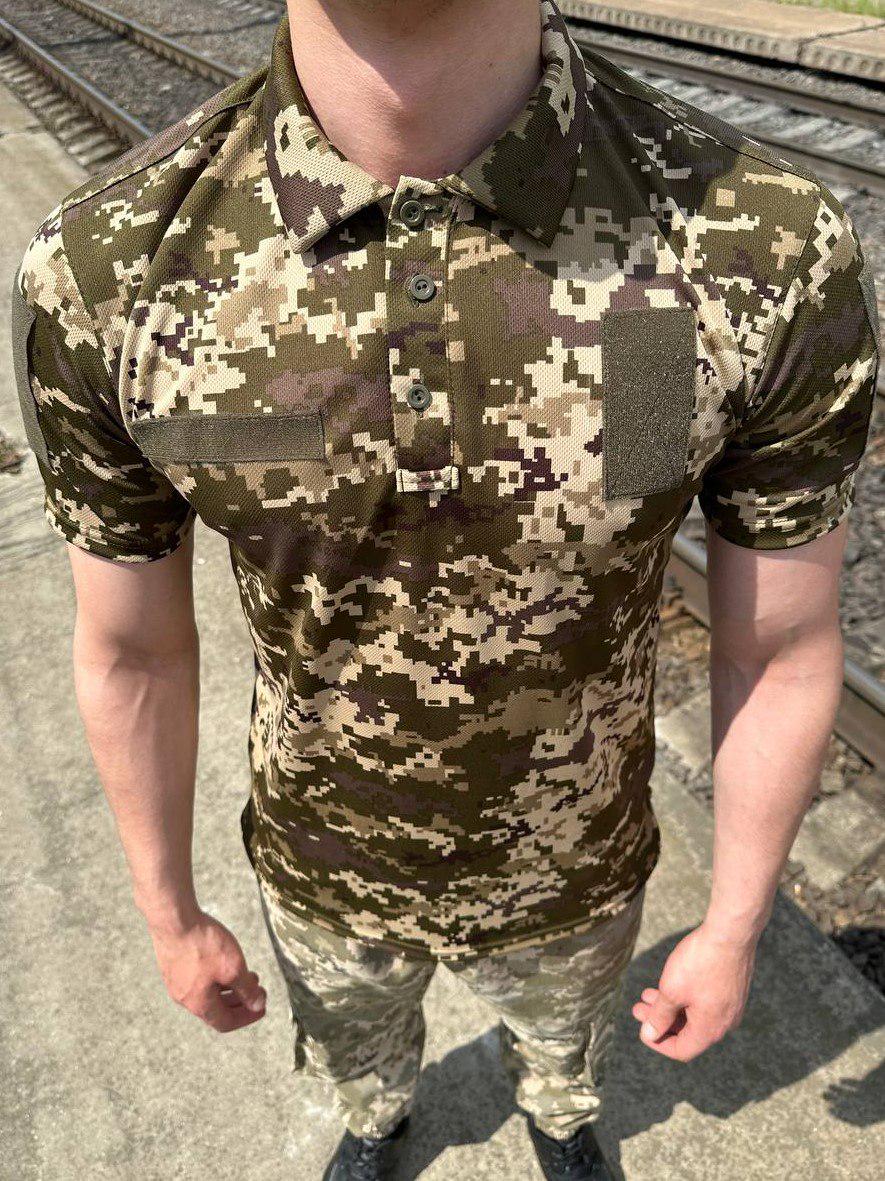 Футболка-поло мужская Coolmax р. 56 3XL Пиксель (0352-3XL)