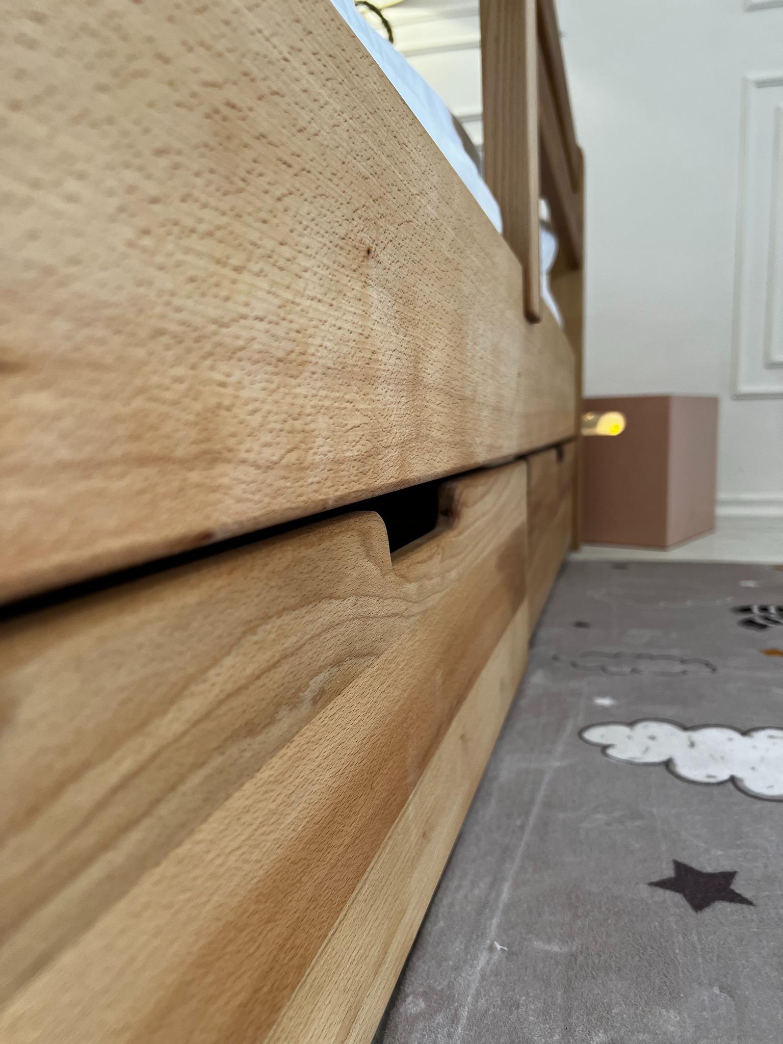 Ліжко підліткове Goydalka Aurora з шухлядою 190x80 см Натуральний - фото 8 Ліжко підліткове Goydalka Aurora з шухлядою 190x80 см Натуральний - фото 8