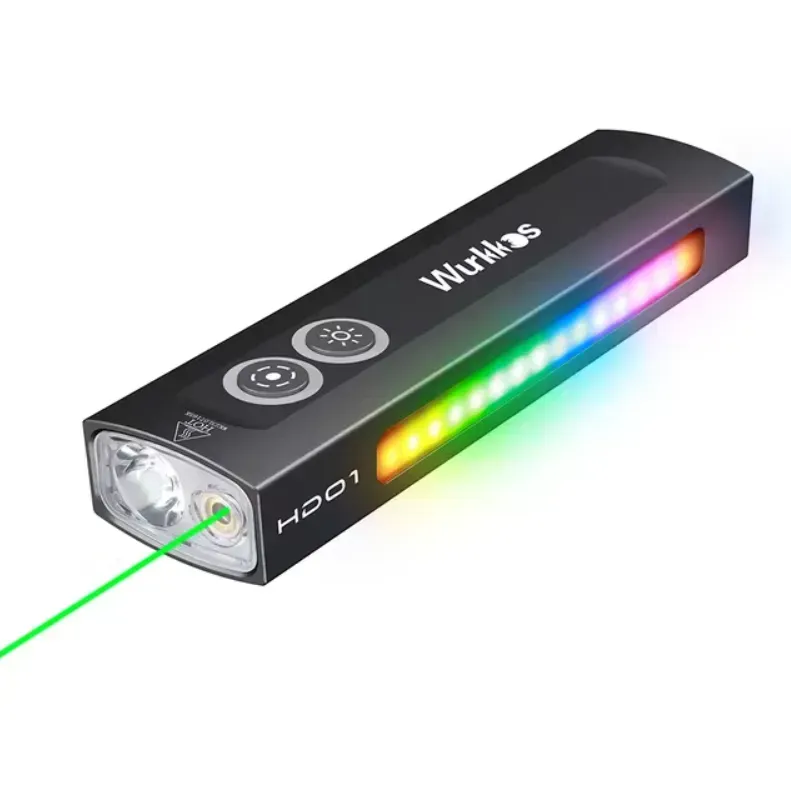 Фонарь ручной Wurkkos HD01 с зеленым лазером 6000-6500K Black