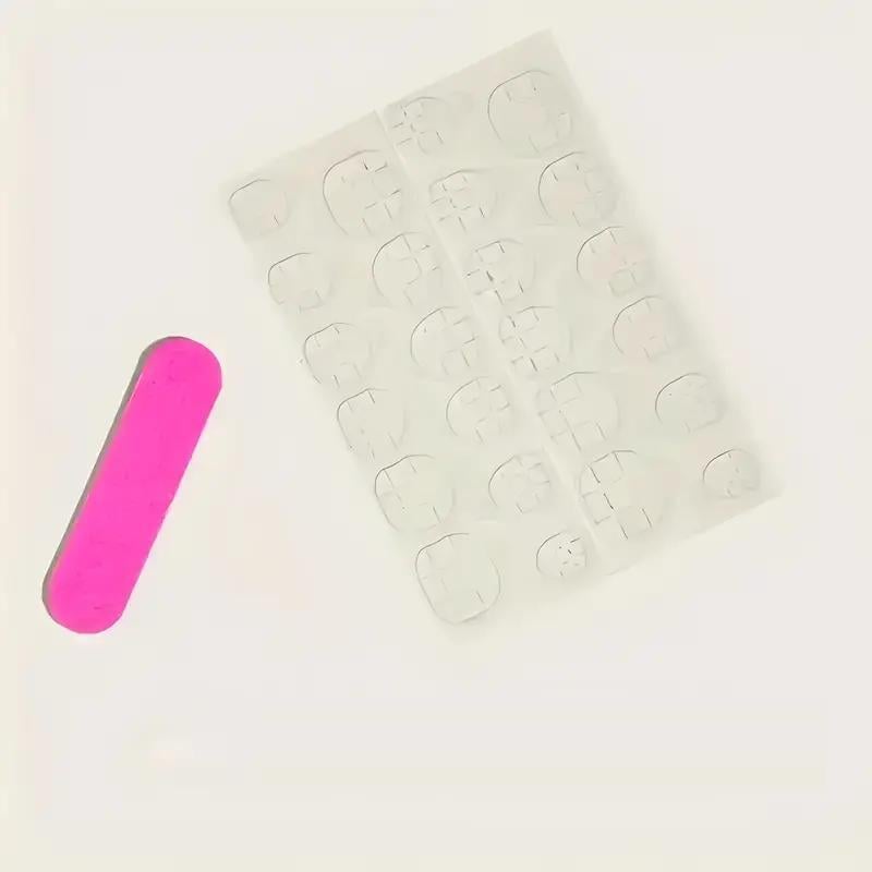 Накладные короткие ногти Шахматный узор квадрат с клеевыми пластинами 24 шт. Серебристый с черным (2789190669) - фото 8 Накладные короткие ногти Шахматный узор квадрат с клеевыми пластинами 24 шт. Серебристый с черным (2789190669) - фото 8