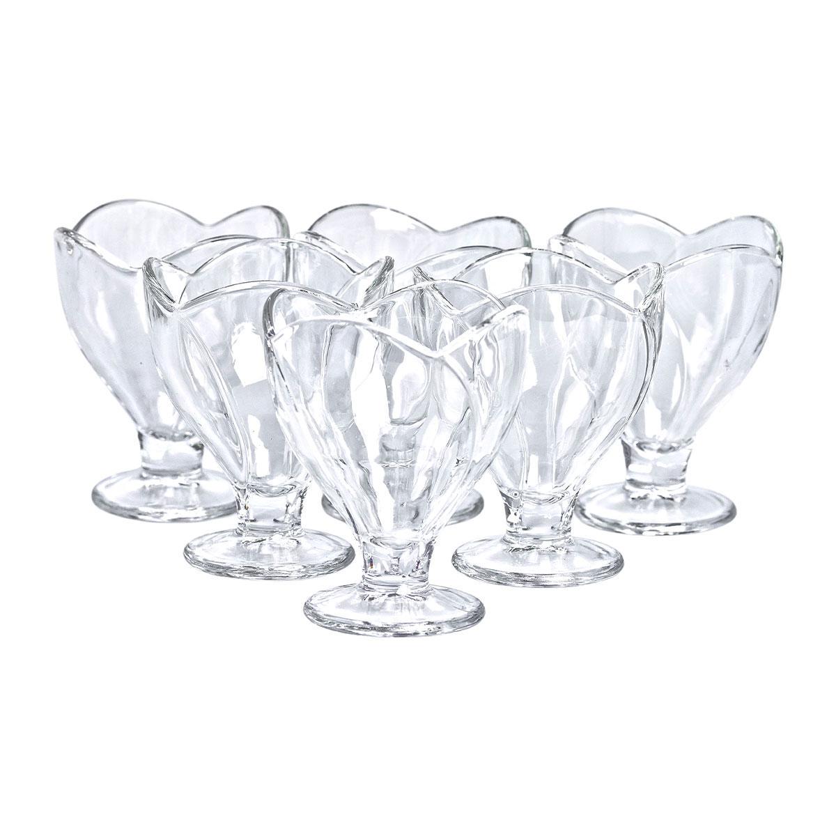 Набір креманок скляних на ніжці для десертів/морозива/желе 6 шт. 180 мл (HP-YH-64) - фото 2 Набір креманок скляних на ніжці для десертів/морозива/желе 6 шт. 180 мл (HP-YH-64) - фото 2