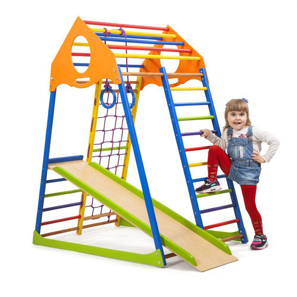 Дитячий спортивний комплекс SportBaby KindWood Color (KindWood-Colors-4)