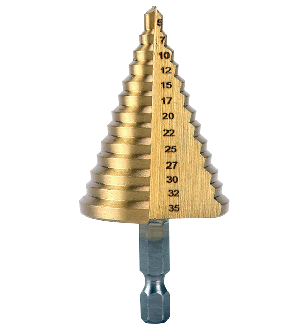 Сверло ступенчатое HSS 5,0-35,0 мм (45204) - фото 2 Сверло ступенчатое HSS 5,0-35,0 мм (45204) - фото 2