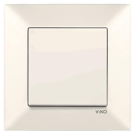 Выключатель одноклавишный Viko Meridian Кремовый (90970201-WH)