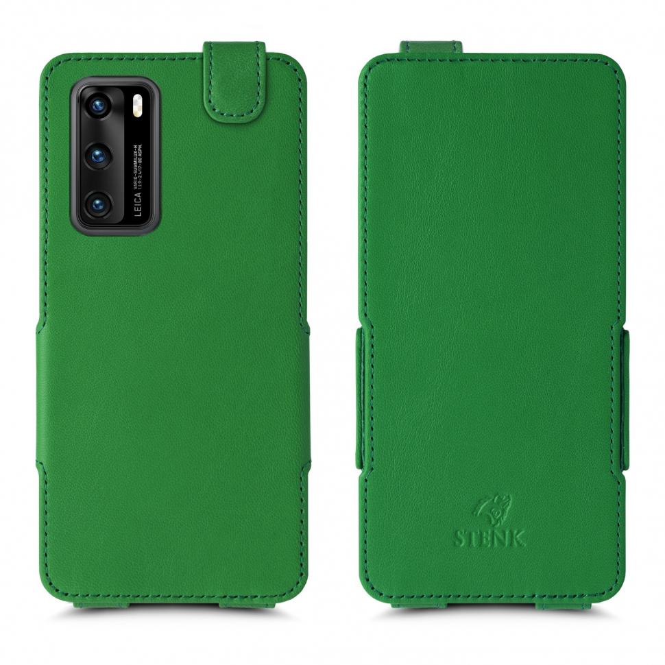 Чехол флип Stenk Prime для Huawei P40 Зеленый (65514)